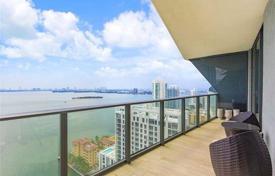 Полностью меблированная, новая квартира с видом на океан в резиденции с бассейном и фитнес центром, Эджуотер, Майами за 559 000 €