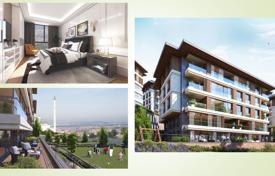 Апартаменты с теплым полом в Стамбуле (Чамлыджа) в новом жилом комплексе с бассейнами, спа и фитнес центром, спортивными площадками за $630 000