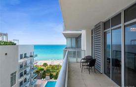 Уютная квартира с видом на океан в резиденции на первой линии от пляжа, Майами-Бич, Флорида, США за $1 695 000