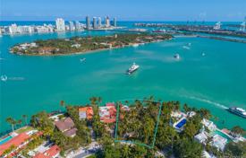 Комфортабельная вилла с бассейном, террасой и видом на залив, Майами-Бич, США за $12 000 000