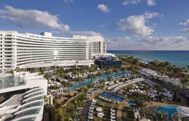 Уютные апартаменты с видом на океан в резиденции на первой линии от пляжа, Майами-Бич, Флорида, США за $1 299 000