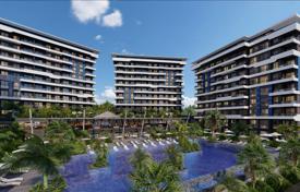 Новая резиденция с бассейнами, аквапарком и собственным пляжем в 580 метрах от моря, Алания, Турция за От 147 000 €