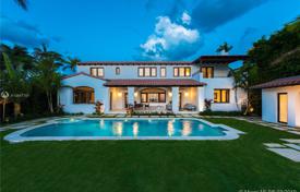 Историческая вилла с бассейном, гаражом, террасой и видом на залив, Майами-Бич, США за 11 082 000 €