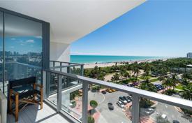 Меблированная квартира с видом на океан в резиденции на первой линии от пляжа, Майами-Бич, Флорида, США за $2 100 000