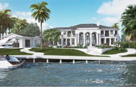 Современная вилла с задним двором, бассейном, зоной отдыха, террасами и гаражом, Бал Харбор, США за $10 900 000