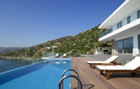 Просторная современная вилла с видом на море и собственным выходом на пляж, Агия-Пелагия, Крит, Греция за 14 000 € в неделю
