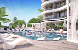 Новые апартаменты с балконом в охраняемой резиденции с бассейнами, тренажерным залом и садом, Аланья, Турция за $385 000