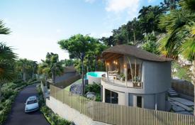 Новая двухуровневая вилла с бассейном, гаражом и видом на море, Бо Пхут, Самуи, Сураттхани, Таиланд за $407 000