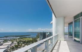 Элитный дуплекс-пентхаус с видом на бухту в резиденции на первой линии от пляжа, Майами, Флорида, США за 7 018 000 €