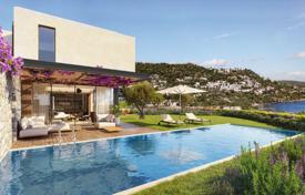 Новый комплекс вилл с собственным пляжем, бассейнами и спа-центром, Бодрум, Турция. Цена по запросу