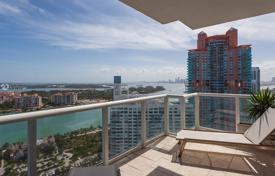 Светлые апартаменты с видом на океан в резиденции на первой линии от пляжа, Майами-Бич, Флорида, США за $4 900 000